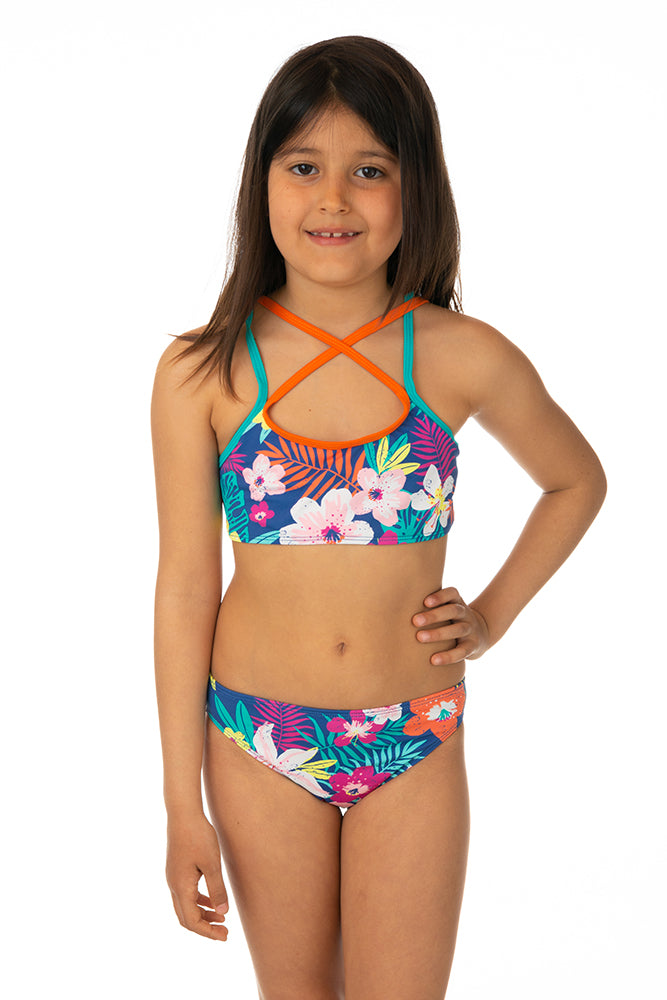 BIKINI BAMBINA BLU 22389951 FIORI CANADA HOUSE